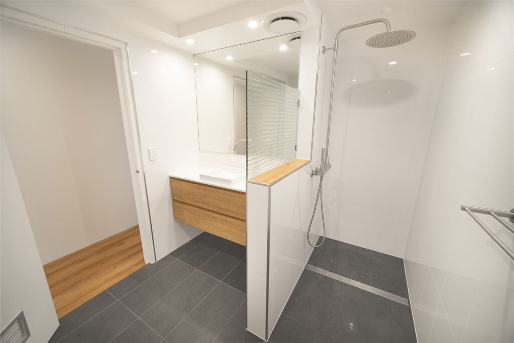 gorgeous walk-in shower